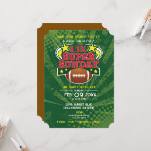 Convite Super Sunday Futebol Party