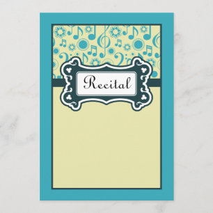 Convite superior do considerando da música