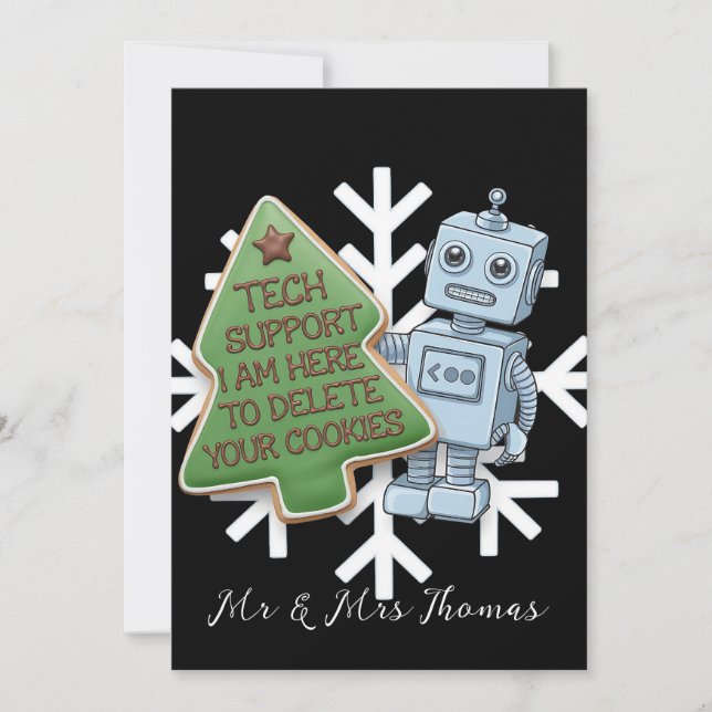 Convite Suporte técnico Estou aqui para excluir seus cooki (Frente)