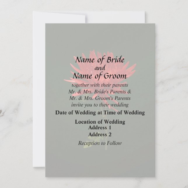 Convite Suprimentos de Casamento de Mãe de Aranha Vermelha (Frente)