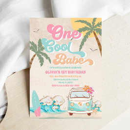 Convite Surf Beach 1st Birthday Invitation