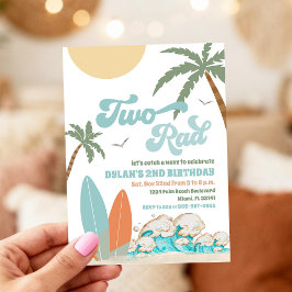 Convite Surf Beach Birthday Party Invitation