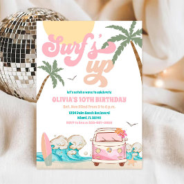 Convite Surf Birthday Party Invitation