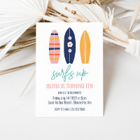 Surfs Up Girl Surfboard beach Birthday Party
