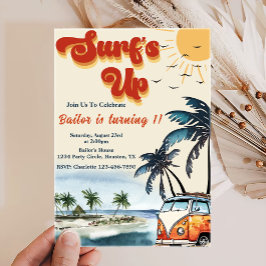 Convite Surfs Up Sun Shine Beach Birday