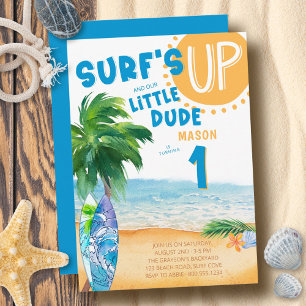 Convite Surge Em Qualquer Idade Um Pequeno Cara Surfando N