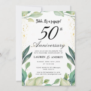 Convite Surpreenda no 50º Aniversário de Casamento