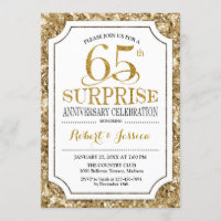 Surpreenda no 65º Aniversário de Casamento - Ouro