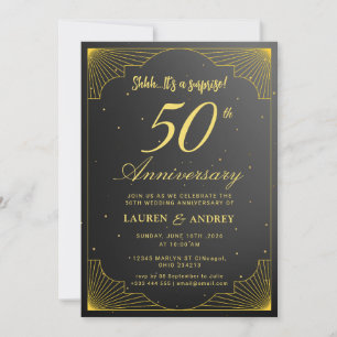 Convite Surpreenda o 50º Aniversário de Casamento