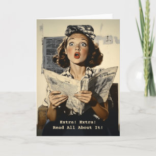 Convite Surpreendido com a Leitura de Jornal