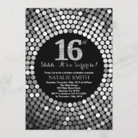 Surpresa 16.º Aniversário, Negra e Lente Prateada