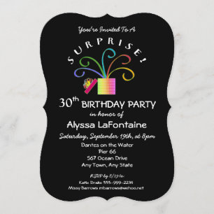 Convite SURPRESA! 30 ou qualquer Festa de aniversário pre