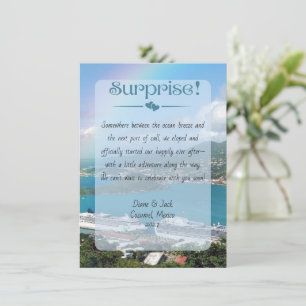 Convite SURPRESA! Casamento no Cruzeiro Arco-íris Oceano