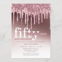 Surpresa, cor-de-rosa, cinquenta e fabuloso aniver