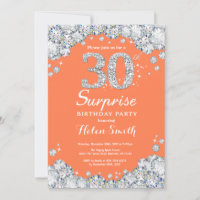 Surpresa de Aniversário de 30 anos Coral Prata Dia