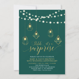 Convite Surpresa de Aniversário de Casamento com Luzes Dou