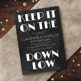 Convite Surpresa Diversão para Baixo Aniversário