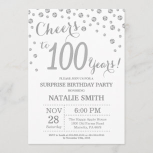 Convite Surpresa do 100º aniversário do Diamante de Lata d
