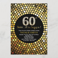 Surpresa do 60º aniversário, Preto e Dourado Brilh