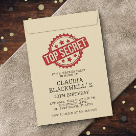 Convite Surpresa do melhor aniversário secreto