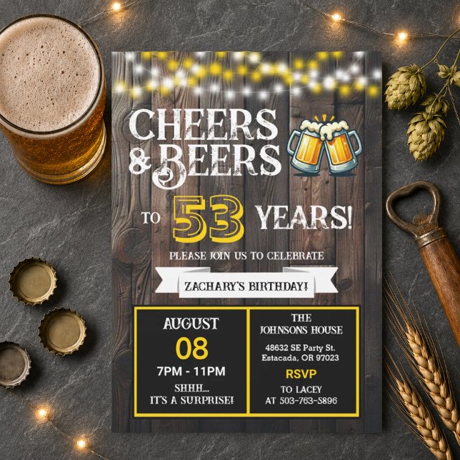 Convite Surpresa no Quintal: Cheers e Beers para 53 Anos (Criador carregado)