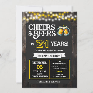 Convite Surpresa no Quintal: Vivas e Cervejas para 21 Anos
