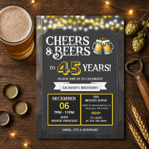 Convite Surpresa no Quintal: Vivas e Cervejas para 45 Anos