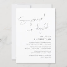 Surpresa, nós fugimos, Festa de Casamento Intimo