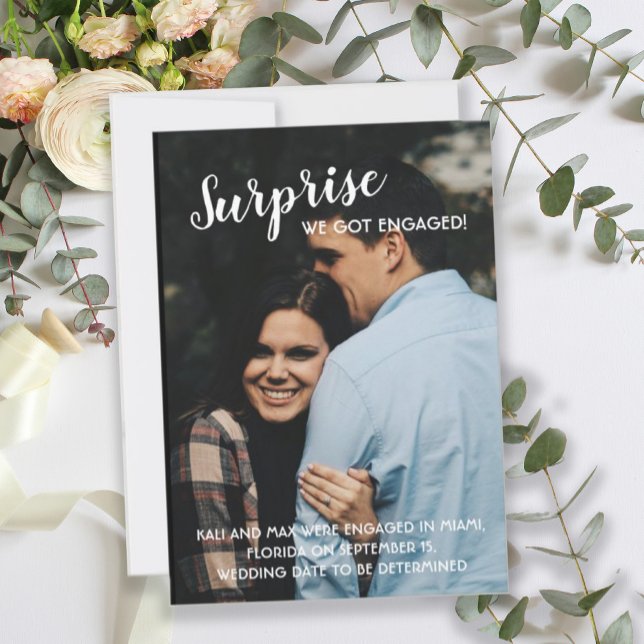 Convite Surpresa Que Temos Foto De Noivado Envolvido (Criador carregado)