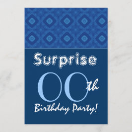 Convite SURPRESA Todos Os Anos Diamantes Azuis De Aniversá