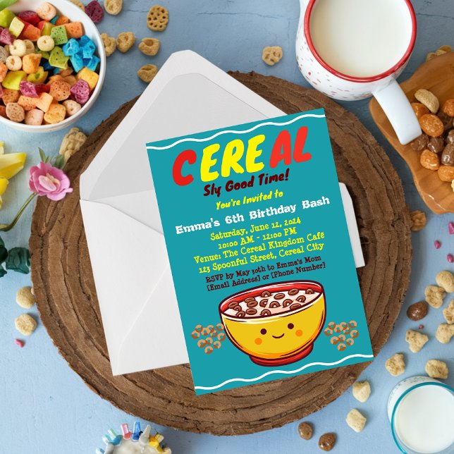 Convite Surpresas de Açúcar e Doces: Uma Festa Cerealífera (Criador carregado)