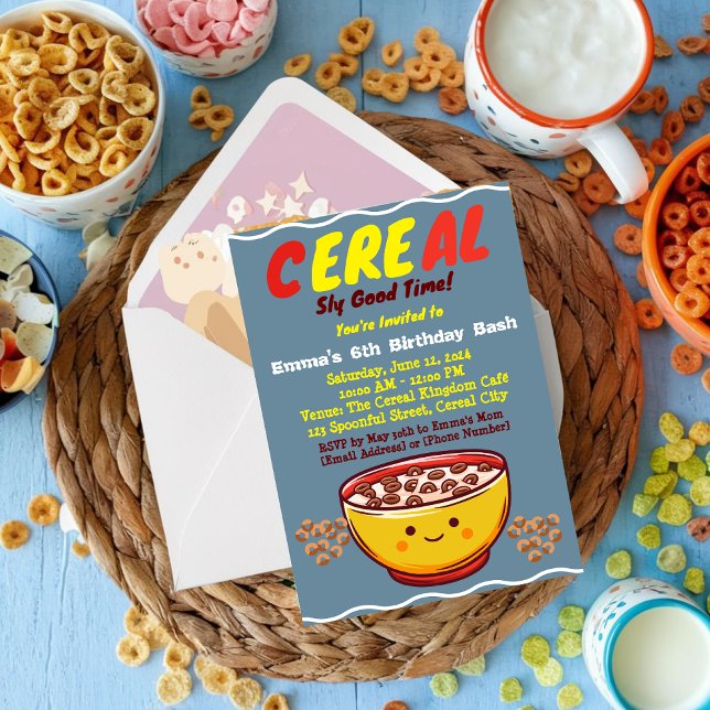 Convite Surpresas de Açúcar e Doces: Uma Festa Cerealífera (Criador carregado)