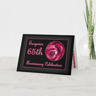 Convite SURPRISE 65th Wedding Anniversary Invitation