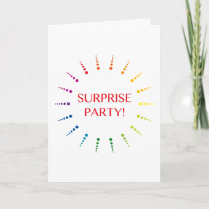 Convite surprise party invitation