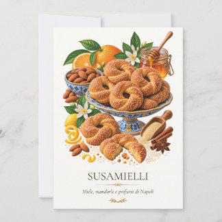 Convite Susamielli – Vintage Italian Dessert