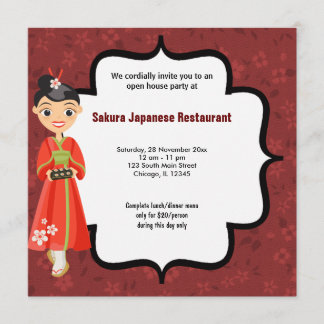 Convite Sushi Open House