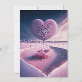 Convite Sussurros da Noite dos Ventos: Sonho Inverno Coraç