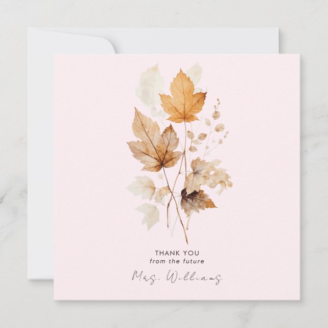 Convite Sussurros de queda do Obrigado II do Chá de panela (Frente)