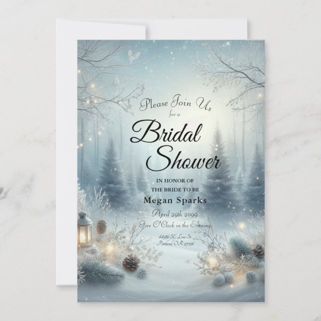 Convite Sussurros de um solstício de inverno (Frente)