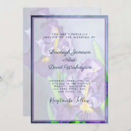 Convite Sutil roxo irrita casamentos personalizados