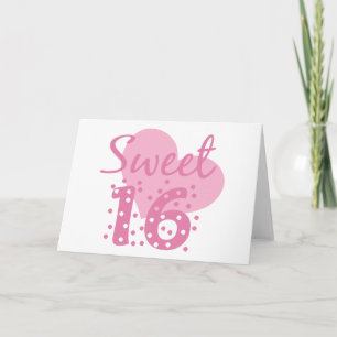 Convite Sweet 16 Confetti Card