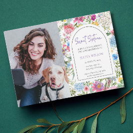Convite Sweet 16 jarden wildflower script