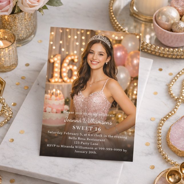 Convite Sweet 16 photo (Criador carregado)