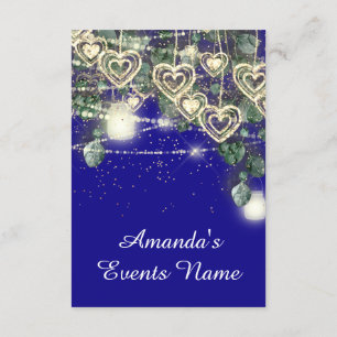 Convite Sweet 16th Green BRIDAL Rustic Royal Blue