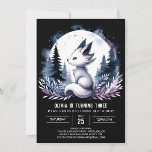 Convite Sweet Boho Wolf Birthday