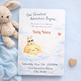 Convite Sweet Bunny Sun Celebration Style