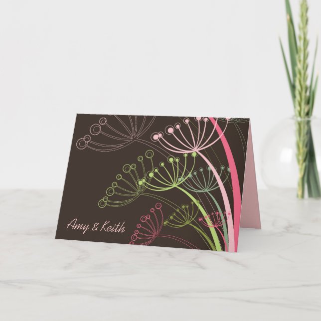 Convite Sweet Dandelions Invitation / Announcement Card (Frente)
