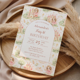 Convite Sweet Fairy First Birthday Girl