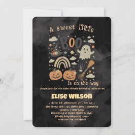 Convite Sweet Little Halloween boo is on the way