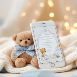 Convite Sweet Little Mouse Baby Shower Invitation